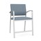 Lesro Newport Wide Hip Chair Metal Frame, Silver, RS Rain Song Upholstery NP1261 - alternate 1